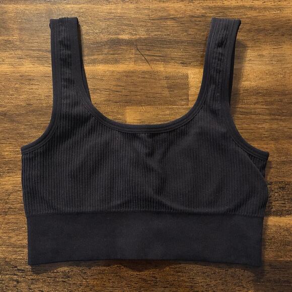 Set of 2 Quince Women’s XS Bralette Pullover Wireless Ribbed Stretch Tank Bra - Picture 5 of 11